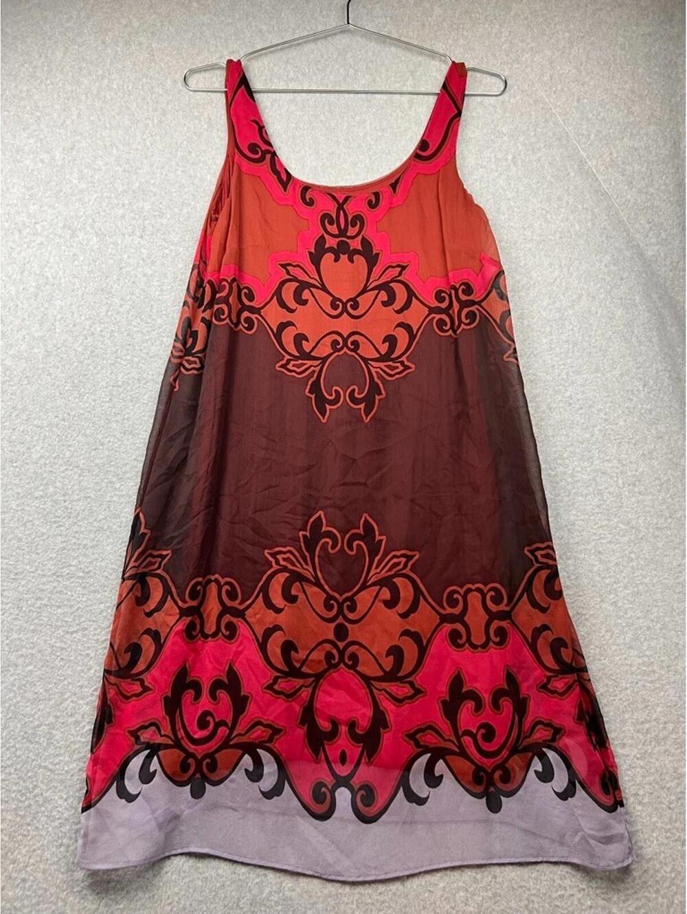Anthropologie Bailey 44 Shift Silk Dress Womens S Sheer Boho Chic Summer